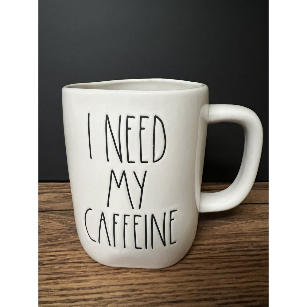 Rae Dunn Mug "I Need My Caffeine" Artisan Collection By Magenta Farmhouse